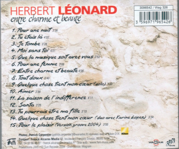 Herbert Léonard : Entre Charme Et Beauté (CD, Album)