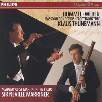 Johann Nepomuk Hummel, Carl Maria von Weber - Klaus Thunemann, The Academy Of St. Martin-in-the-Fields, Sir Neville Marriner : Bassoon Concertos = Fagottkonzerte (CD, Album)