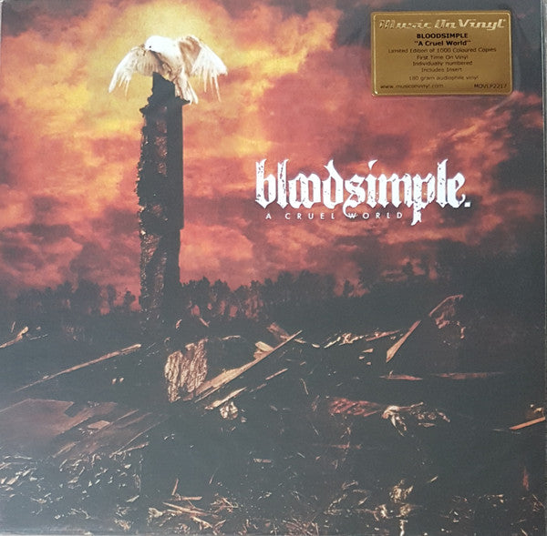 Bloodsimple : A Cruel World (LP, Album, Ltd, Num, Ora)