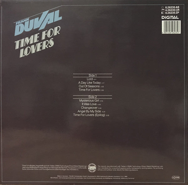 Frank Duval : Time For Lovers (LP, Album)