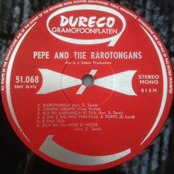 Pepe And The Rarotongans : Songs Of Raratonga (LP, Album)