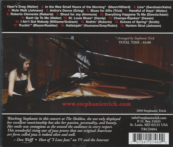Stephanie Trick : Live (CD, Album)