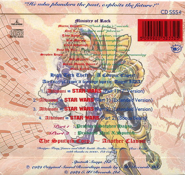 Sigue Sigue Sputnik : Albinoni Vs. Star Wars (CD, Single)