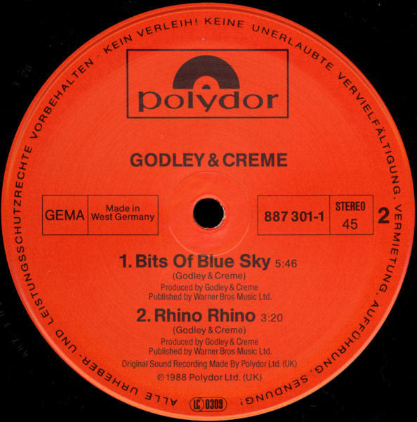 Godley & Creme : A Little Piece Of Heaven (12", Single)