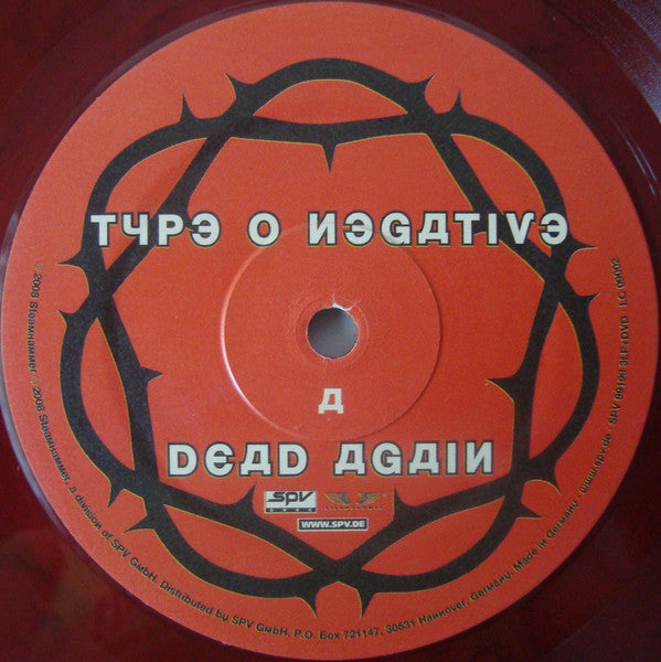 Type O Negative : Dead Again (2xLP, Album, Red + LP + DVD-V, Car + 10xFile, MP3,)