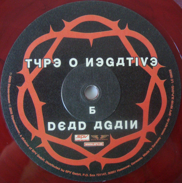 Type O Negative : Dead Again (2xLP, Album, Red + LP + DVD-V, Car + 10xFile, MP3,)