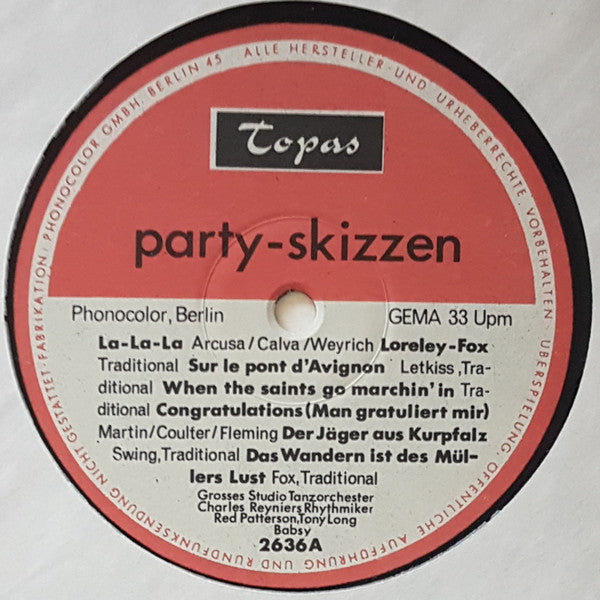 Various : Party Skizzen (LP, blu)