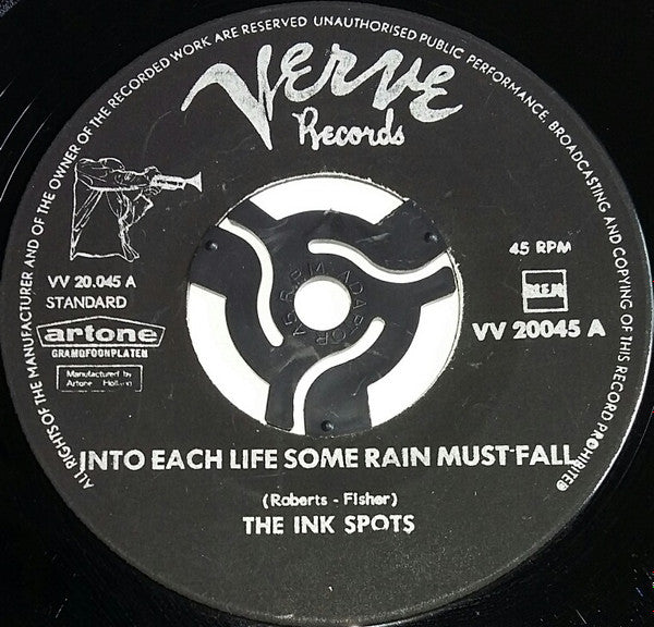 The Ink Spots : Into Each Life Some Rain Must Fall  (7")