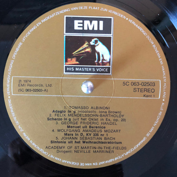 The Academy Of St. Martin-in-the-Fields - Sir Neville Marriner : Academy Of St. Martin-In-The-Fields (LP)