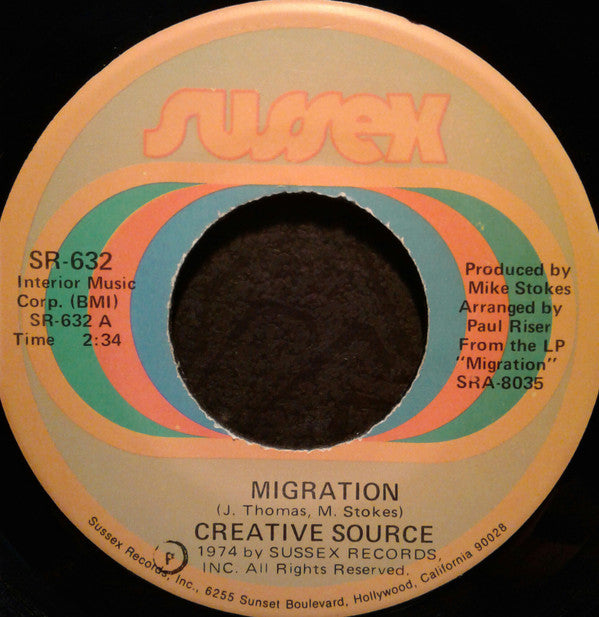 Creative Source : Migration / I Just Can't See Myself Without You (7", Sup)