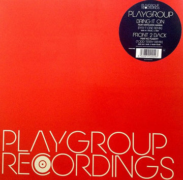 Playgroup : Bring It On / Front To Back (12", Single)