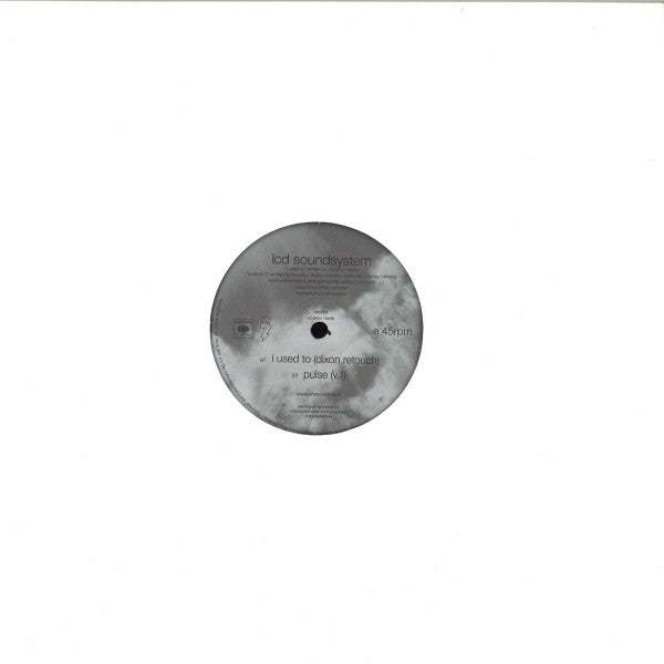 LCD Soundsystem : I Used To (Dixon Retouch) / Pulse (V.1) (12")