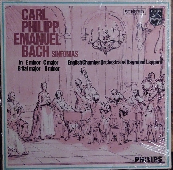 Carl Philipp Emanuel Bach, English Chamber Orchestra, Raymond Leppard : 4 Sinfonias (LP)