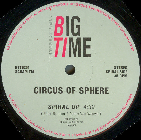 Circus Of Sphere : Stir The Pulses / Spiral Up (12")