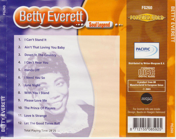 Betty Everett : Soul Legend (CD, Comp)