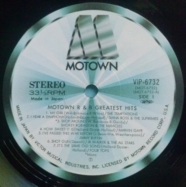 Various : Motown R&B Greatest Hits (LP, Comp)