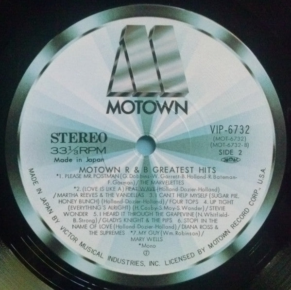 Various : Motown R&B Greatest Hits (LP, Comp)