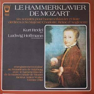 Wolfgang Amadeus Mozart - Kurt Redel, Ludwig Hoffmann : Six Sonates Pour Hammerklavier Et Flûte  (LP)