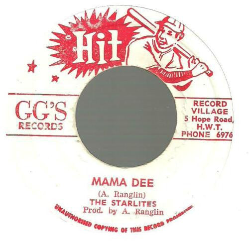 The Starlites / G.G. Allstars : Mama Dee (7", Single)