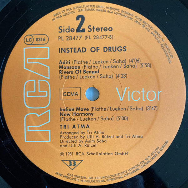 Tri Atma : Instead Of Drugs (LP, Album)