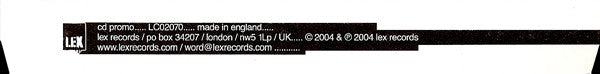 Boom Bip : Corymb (CD, Comp, Promo)