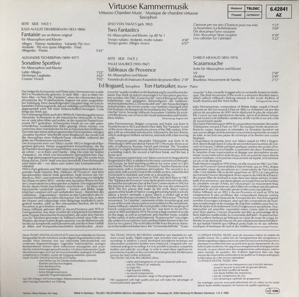 Ed Bogaard : Virtuoso Chamber Music = Virtuose Kammermusik = Musique De Chambre Virtuose (LP, Album)
