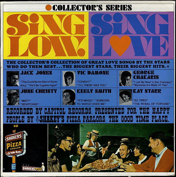 Jack Jones / Vic Damone / George Chakiris / June Christy / Keely Smith / Kay Starr : Sing Low, Sing Love (LP, Comp)