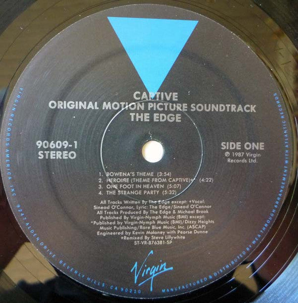 The Edge With Michael Brook : Captive (Music From The Film "Captive") (LP, Album, SP )