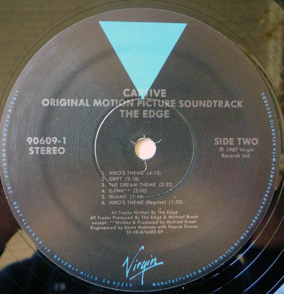The Edge With Michael Brook : Captive (Music From The Film "Captive") (LP, Album, SP )