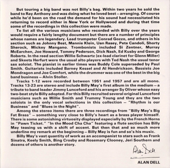 Billy May : The Best Of "The Capitol Years" (CD, Comp, Mono)