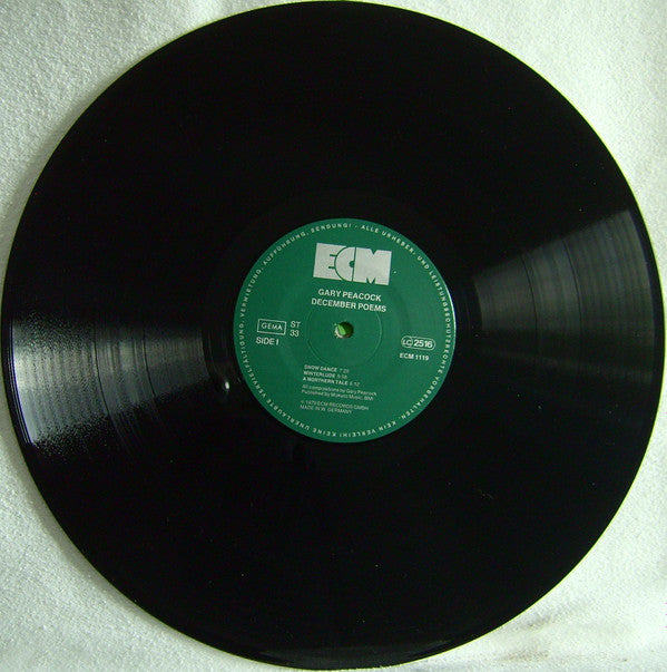 Gary Peacock : December Poems (LP, Album, Tex)