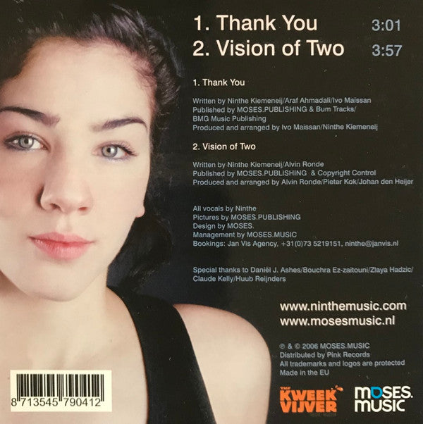 Ninthe : Thank You (CD, Single, Car)