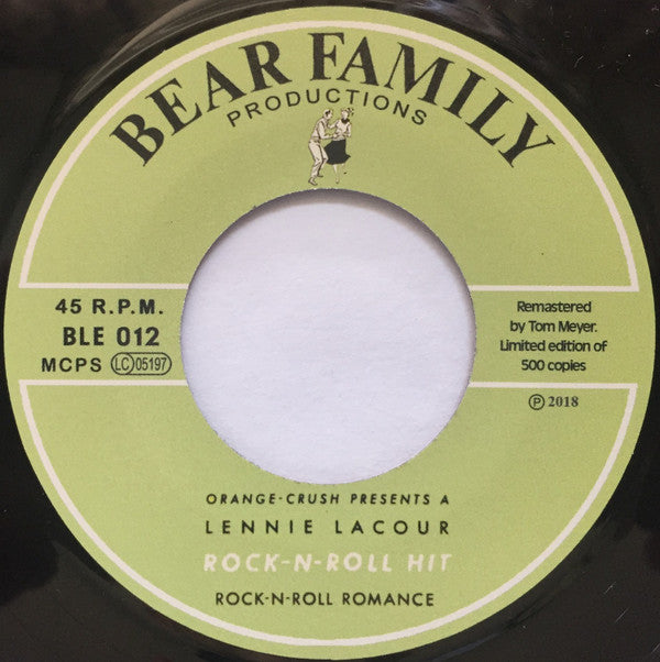 Lennie LaCour : Rock 'n' Roll Romance (7", Ltd, Num + 7", S/Sided, Ltd)