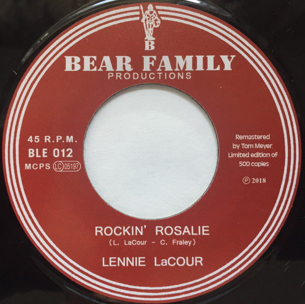 Lennie LaCour : Rock 'n' Roll Romance (7", Ltd, Num + 7", S/Sided, Ltd)