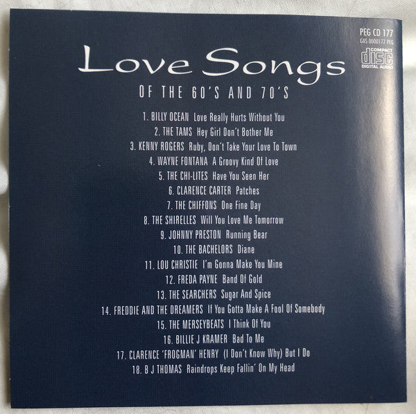Various : Love Songs Of The 60's And 70's (CD, Comp)
