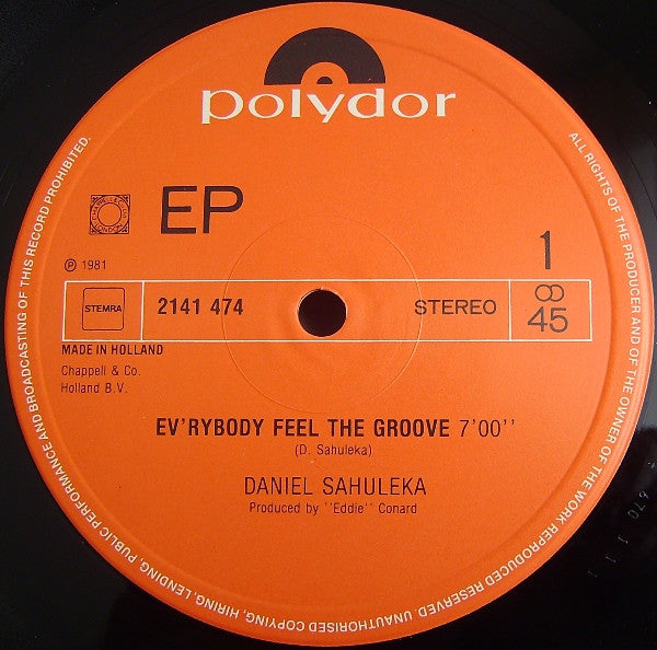 Daniel Sahuleka : Ev'rybody Feel The Groove (Special Long Disco Version) (12", EP, Maxi)