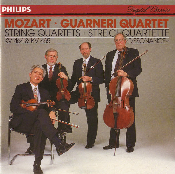 Wolfgang Amadeus Mozart, Guarneri Quartet : String Quartets = Streichquartette KV 464 & KV 465 «Dissonance» (CD)