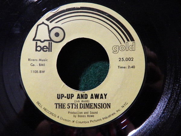 The Fifth Dimension : Up-Up And Away (7", RE, Styrene)