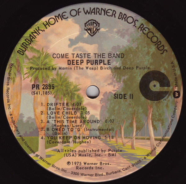 Deep Purple : Come Taste The Band (LP, Album, San)
