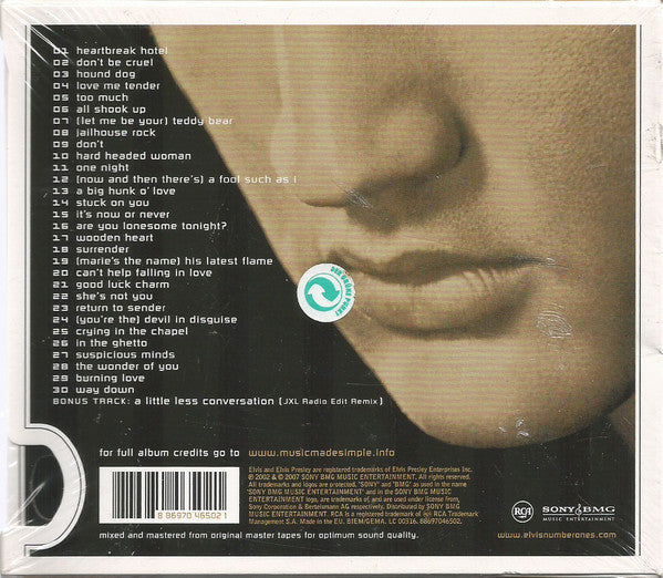Elvis Presley : ELV1S 30 #1 Hits (CD, Album, Comp, RM)