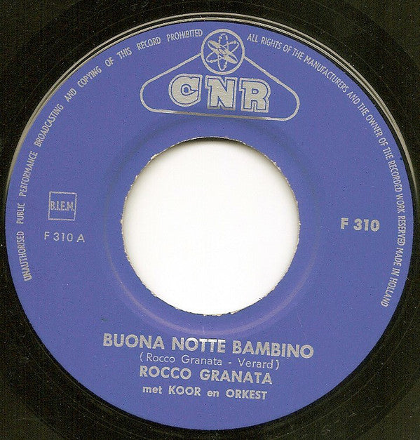 Rocco Granata : Buona Notte Bambino (7", Single)