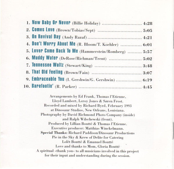 Lillian Boutté & Special Guest Dr. John : The Jazz Book (CD, Album)