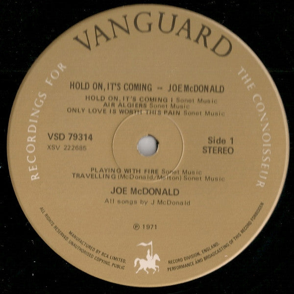 Country Joe McDonald : Hold On, It's Coming (LP)