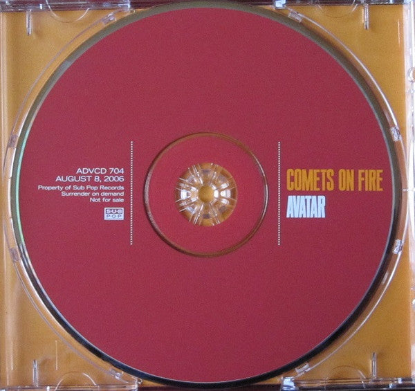 Comets On Fire : Avatar (CD, Advance, Album, Promo)