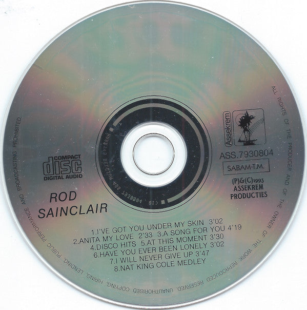 Rod Sainclair : A Song For You (CD, Album)