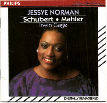 Franz Schubert • Gustav Mahler / Jessye Norman • Irwin Gage : Jessye Norman (CD, Album, RE, RM)