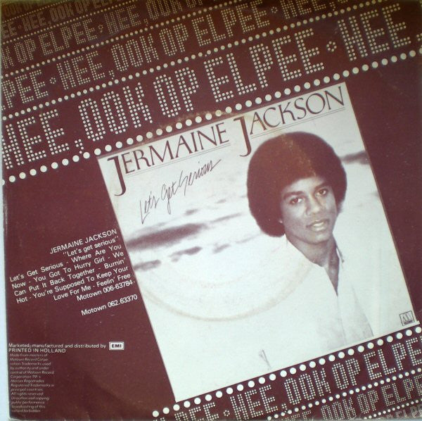 Jermaine Jackson : Let's Get Serious (7", Single)