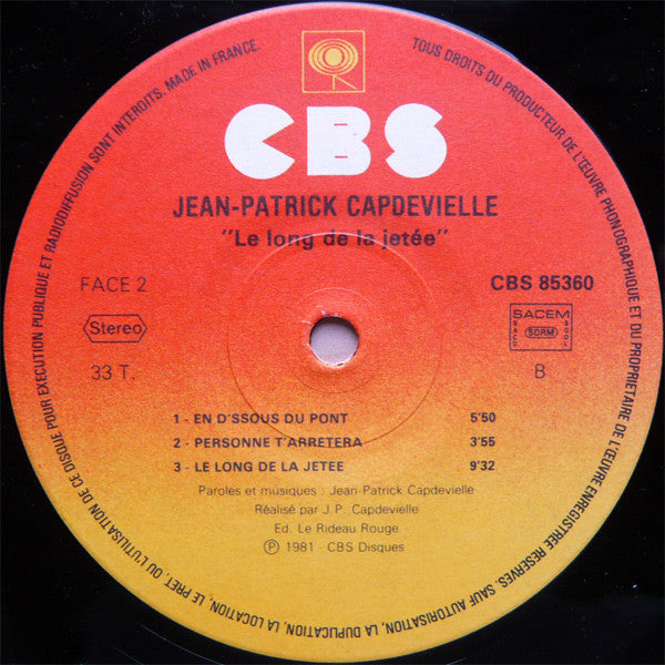 Jean-Patrick Capdevielle : Le Long De La Jetée (LP, Album)