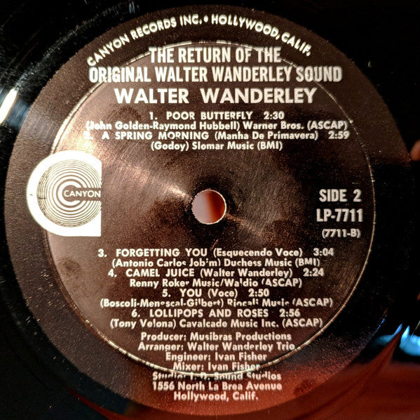 Walter Wanderley : The Return Of The Original (LP, Album)