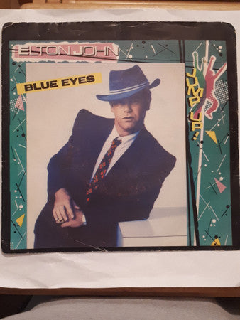 Elton John : Blue Eyes (7", Single, Promo)